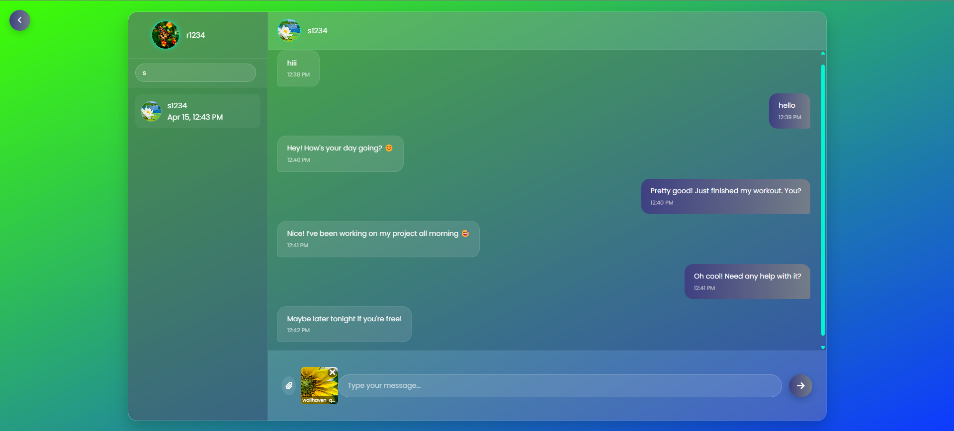 ChitChat Chat Interface