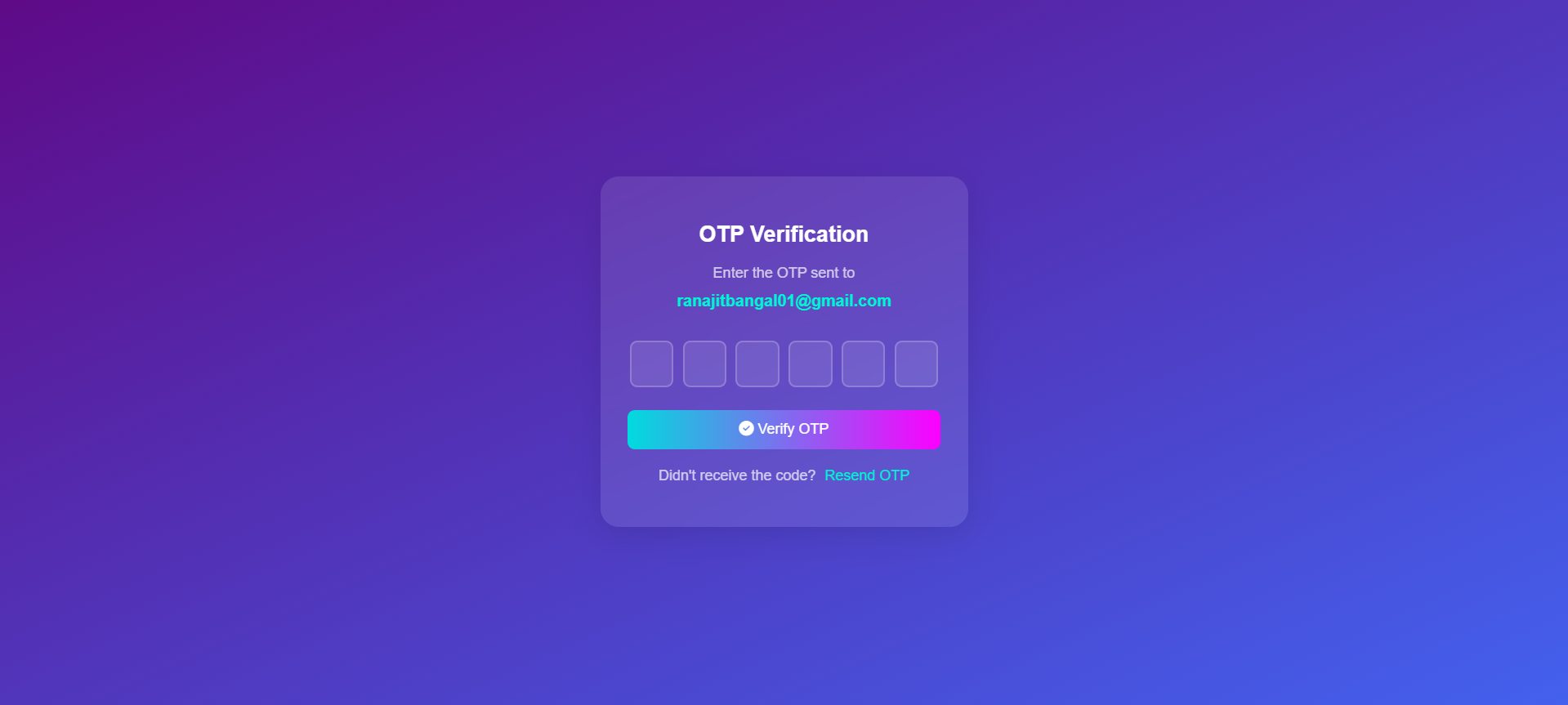 ChitChat OTP Verification